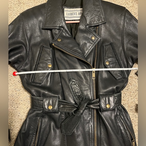 Ladies 90s Vintage Leather Jacket Size Medium - Picture 12 of 15